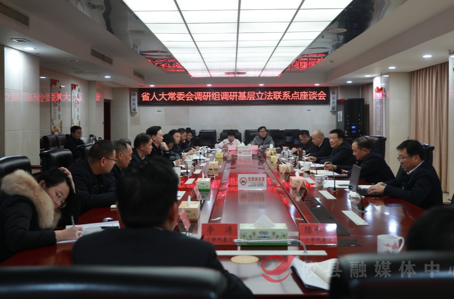 省人大常委会副主任陈飞一行来攸调研基层立法联系点建设工作