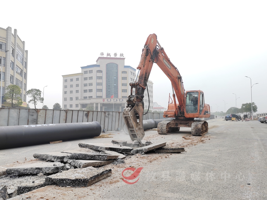 攸水大道“升级版”供水主管道将于下个月上岗