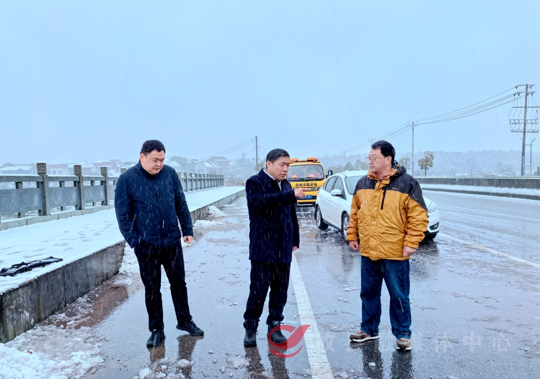 城管部门撒盐除冰保畅通   确保市民出行安全