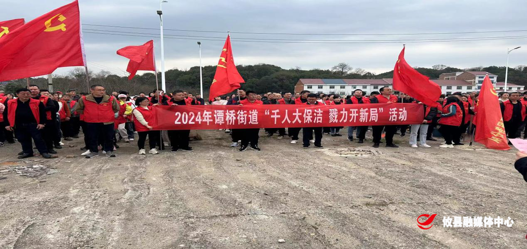 谭桥街道开展“千人大保洁 戮力开新局”  活动