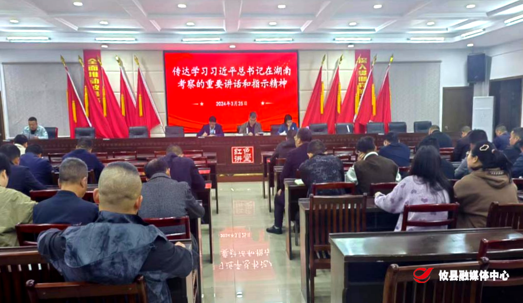 【党声攸扬·众望攸归】网岭镇传达学习习近平总书记在湖南考察时的重要讲话和指示精神