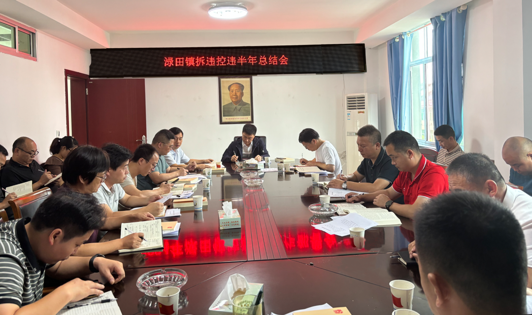 渌田镇召开拆违控违半年工作总结会