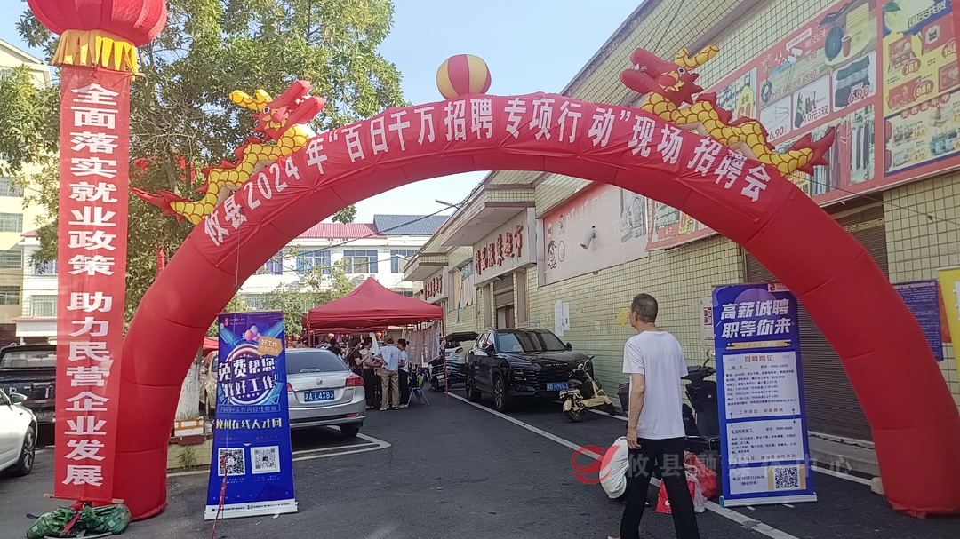 攸县“百日千万招聘专项行动”招聘会下乡镇