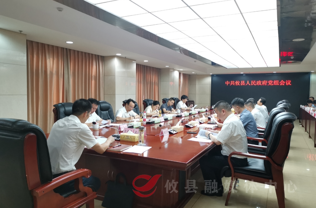 攸县人民政府党组召开党组会议