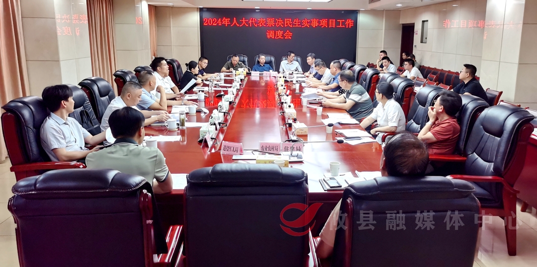 武挪强主持召开2024年人大代表票决民生实事项目工作调度会