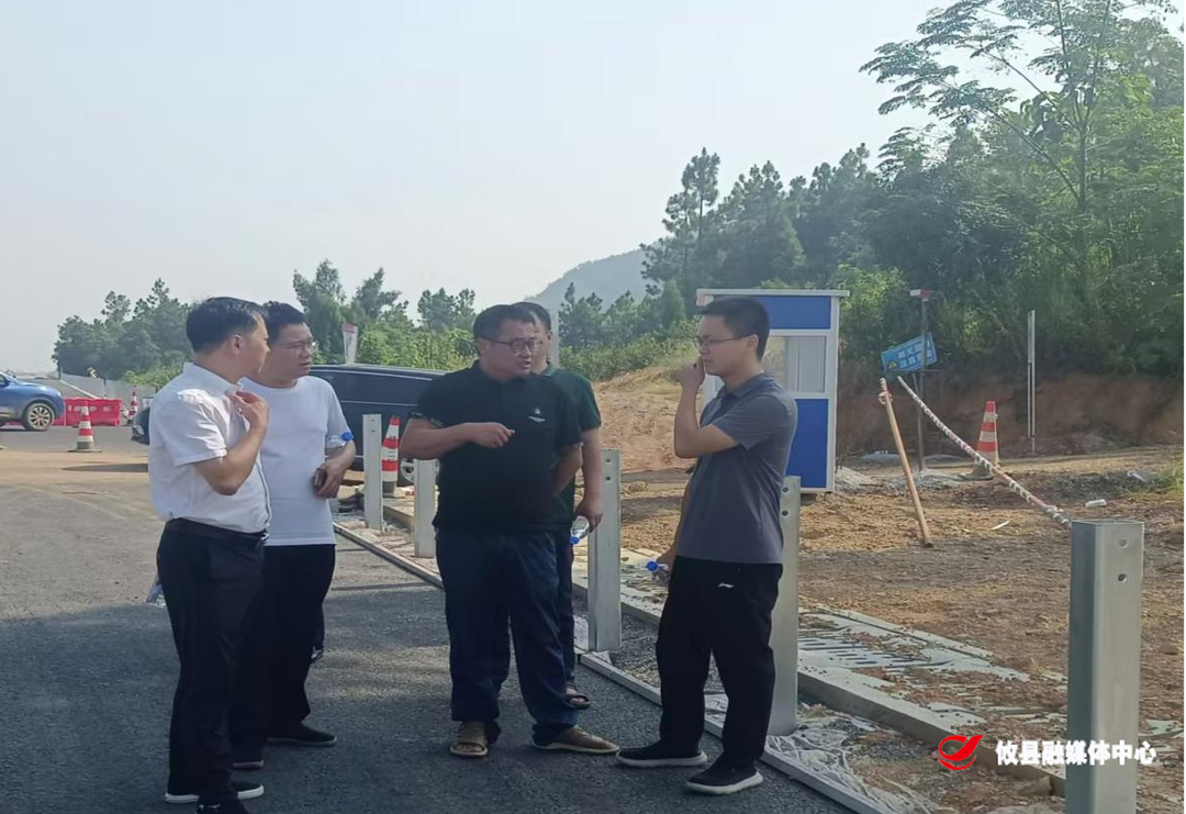 县领导调研督导茶常高速项目建设