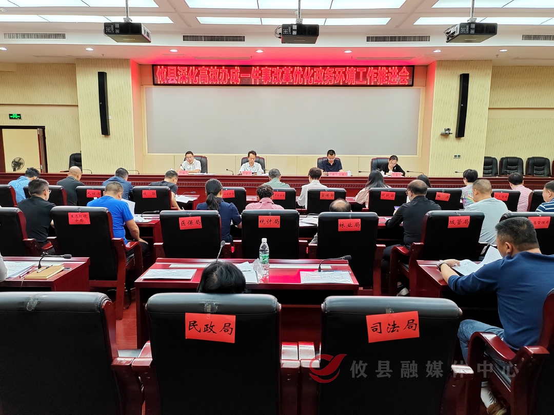 攸县召开深化高效办成一件事改革优化政务环境工作推进会