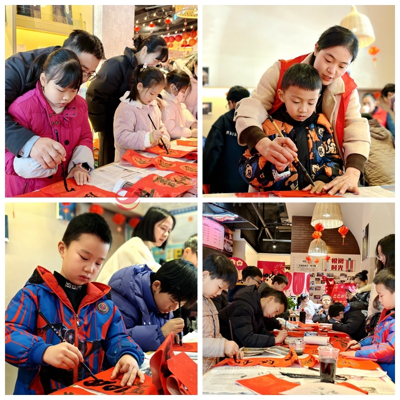 攸县新华书店：亲子携手喜迎新春，写春联送祝福