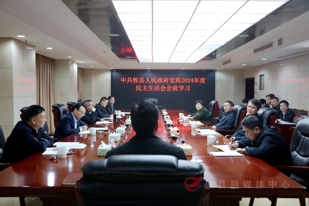 中共攸县人民政府党组开展2024年度民主生活会会前学习暨2025年理论学习中心组第一次集中学习