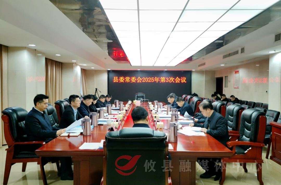 县委常委会召开2025年第3次会议