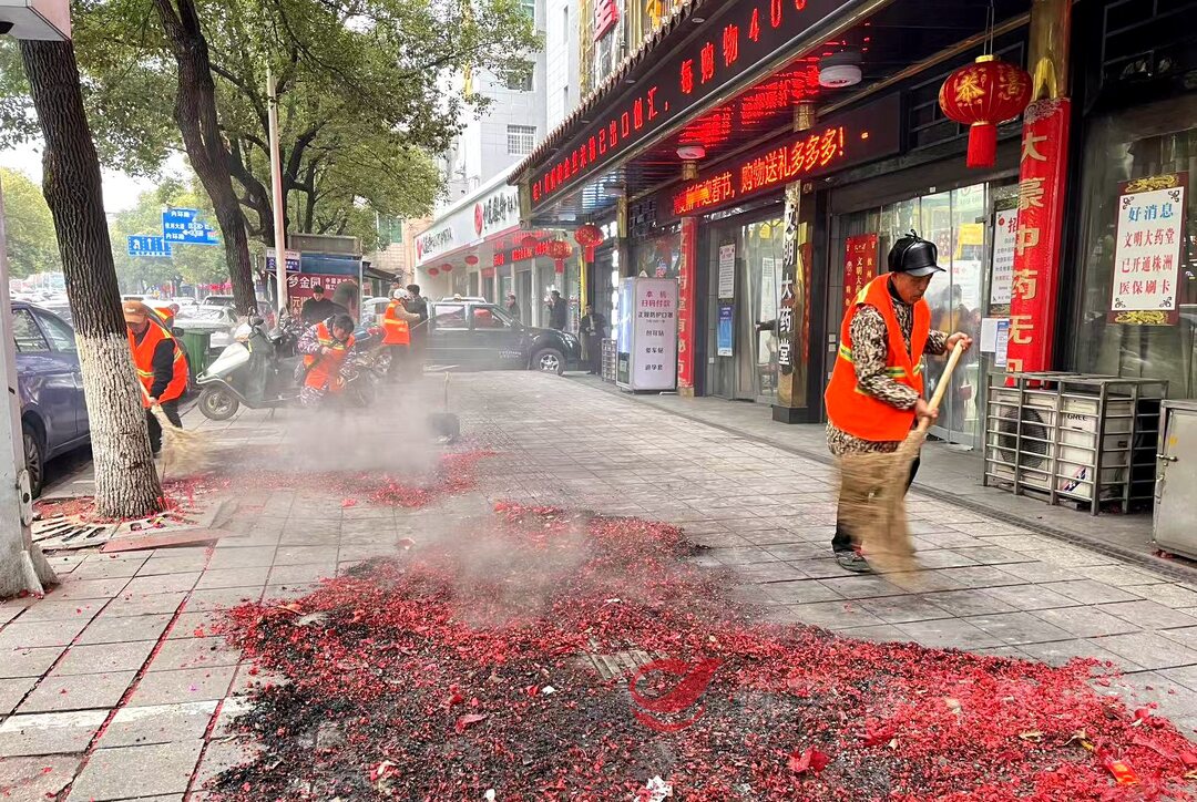 春节期间攸县城区垃圾日产日清 共清理垃圾4200余吨