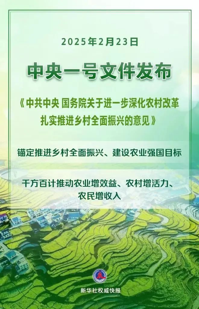 全文 | 2025年中央一号文件