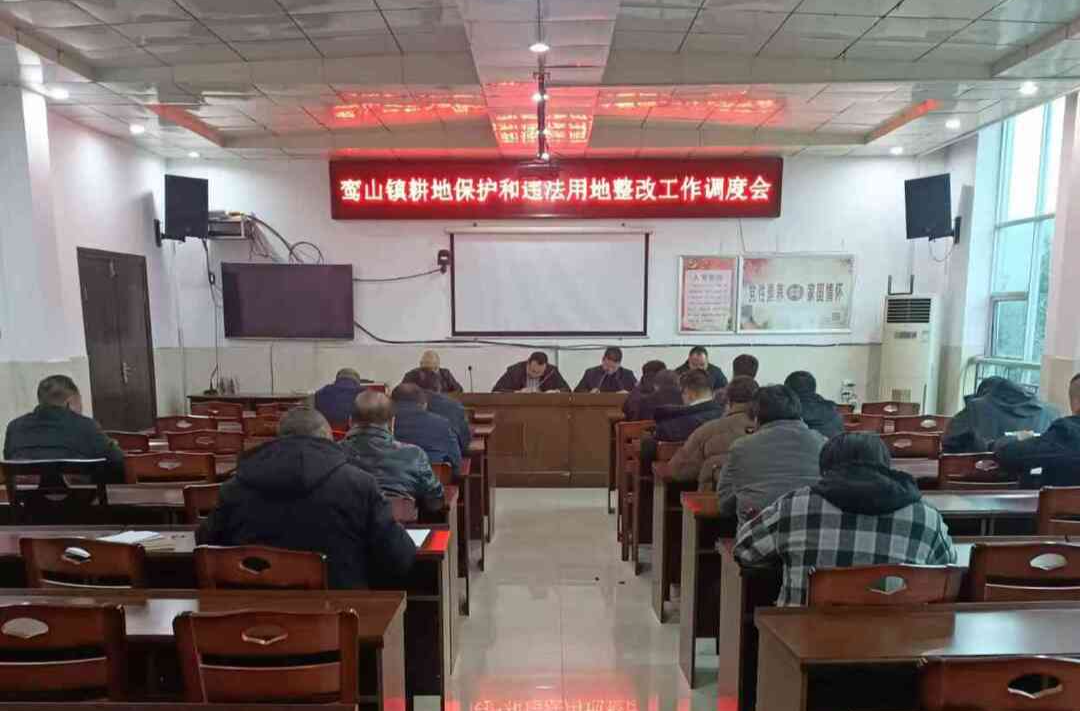 鸾山镇召开耕地保护和违法用地整改工作调度会