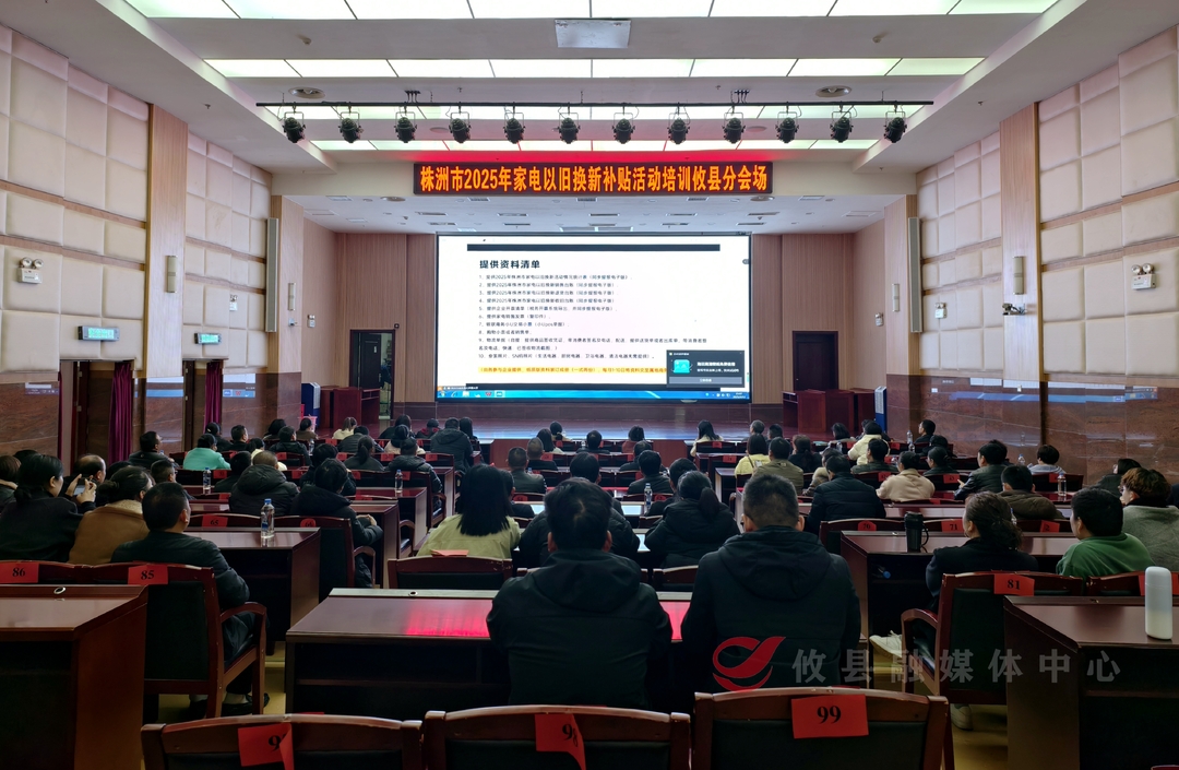 攸县开展株洲市2025年家电以旧换新补贴活动培训会