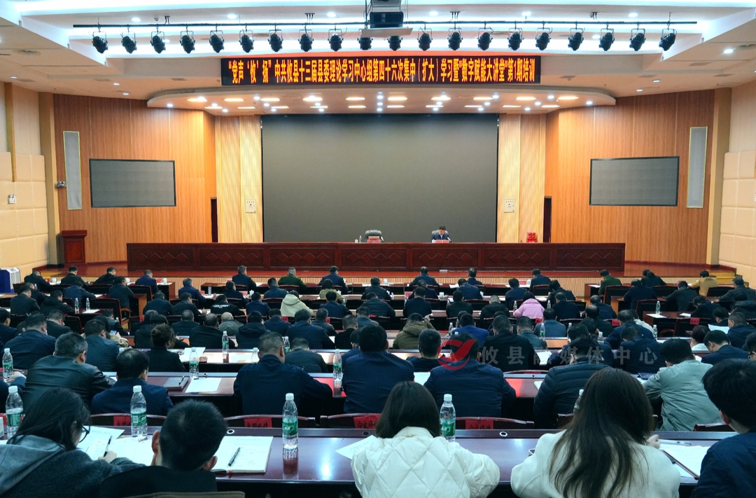【党声“攸”扬】 县委理论学习中心组开展第四十六次集中（扩大）学习暨“数字赋能大讲堂”第1期培训