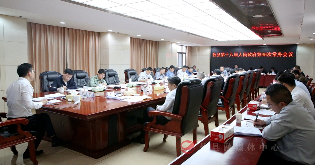 武挪强主持召开攸县第十八届人民政府第46次常务会议