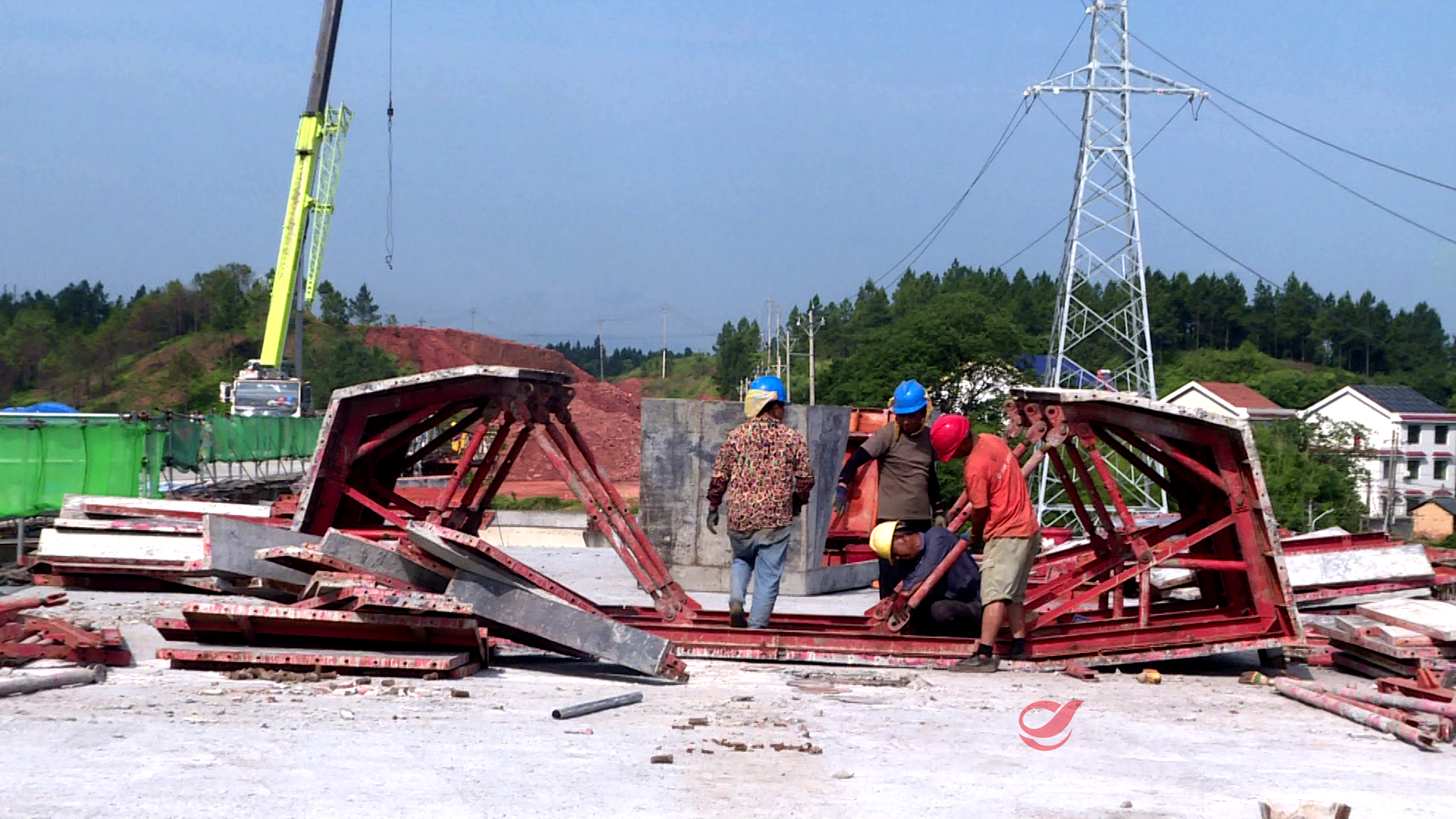 攸县洣水四桥“进度条”刷新工程量完成85%！