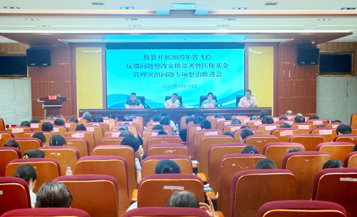 攸县召开2025年湖南省医保基金飞行检查反馈问题整改安排部署暨医保基金管理突出问题专项整治推进会