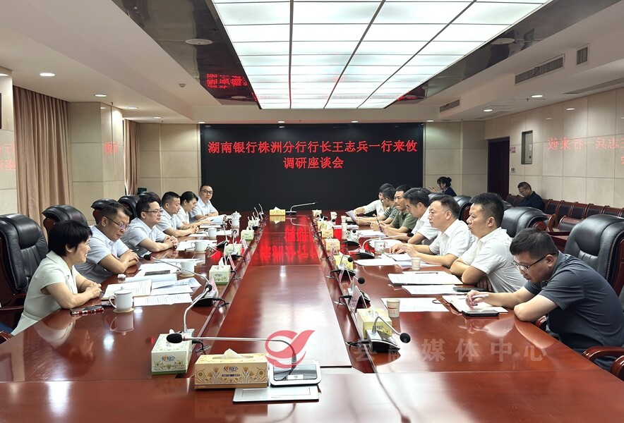 深化银政合作 湖南银行株洲分行行长王志兵一行来攸县调研