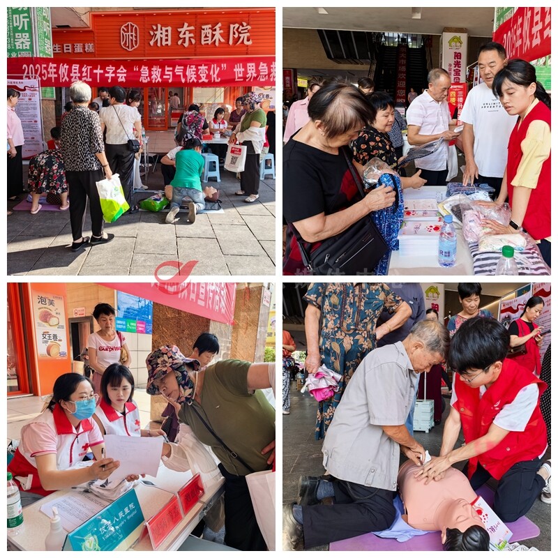 攸县红十字会开展第26个“世界急救日”主题宣传活动