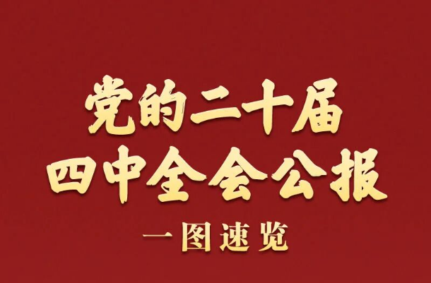 党的二十届四中全会公报一图速览