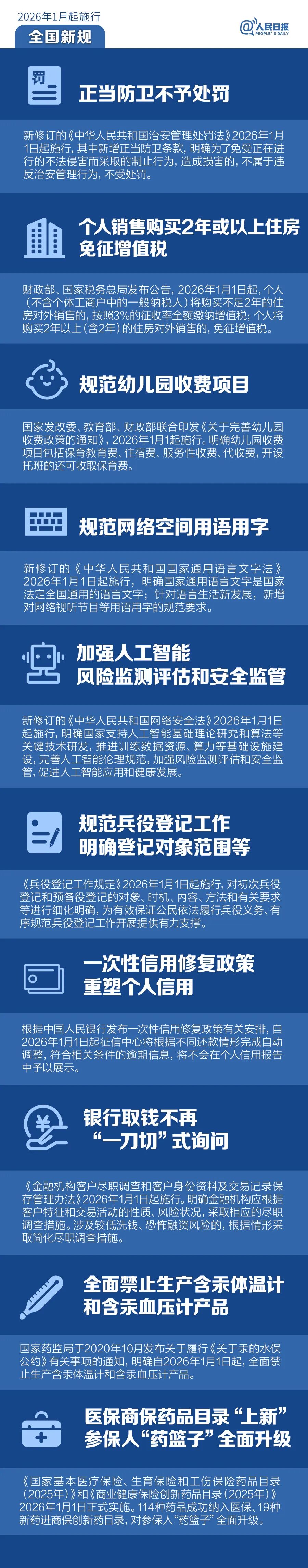 明天起，这些新规将影响你的生活