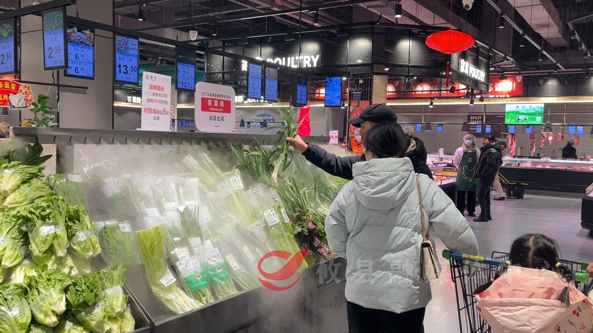 攸县：寒潮天气下菜市价格量足价平