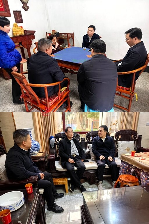 李鹏程春节走访慰问退休老干部及消防救援单位