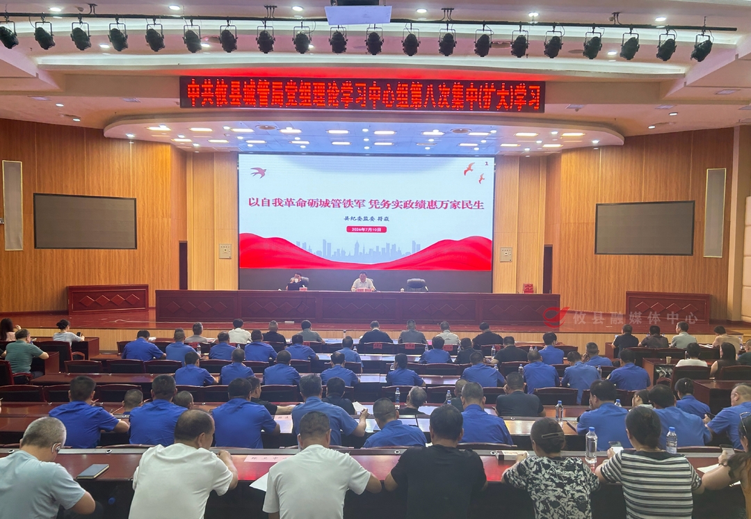 深学细悟、实干笃行 淬炼城管铁军 攸县城管局召开党组理论学习中心组 第八次集中（扩大）学习会