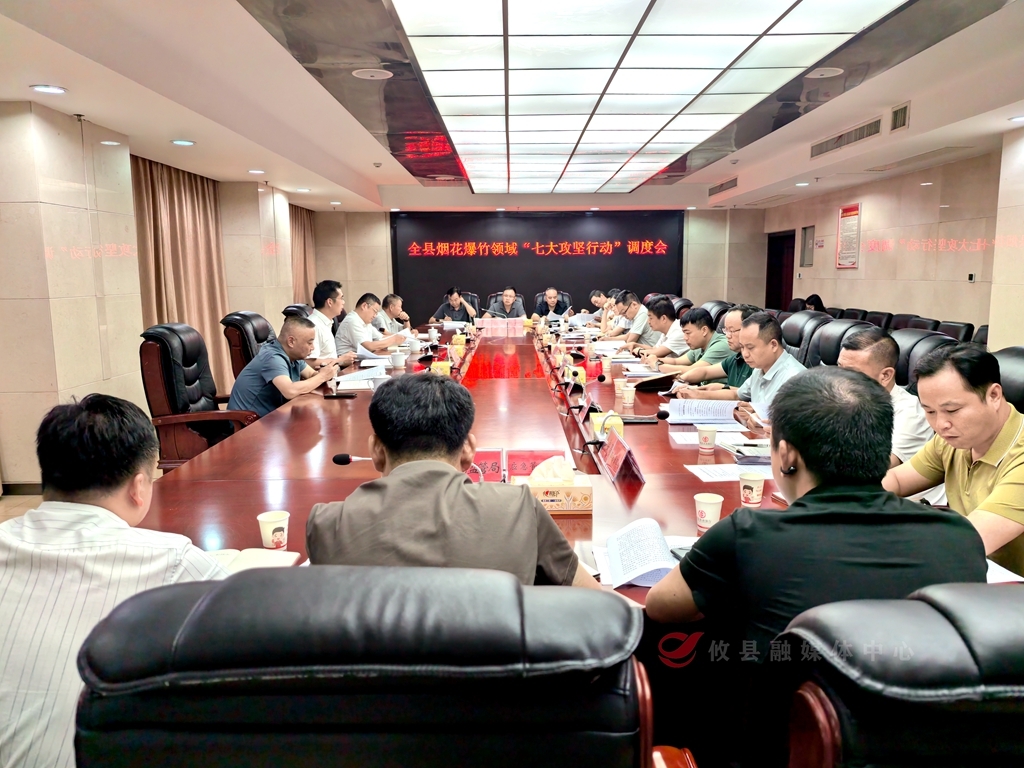 武挪强参加全县烟花爆竹领域“七大攻坚行动”调度会  强调以攻坚实效守牢安全发展底线