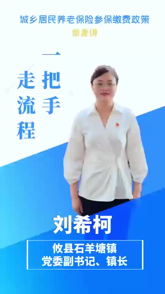 【一把手走流程】攸县石羊塘镇城乡居民养老保险参保缴费政策