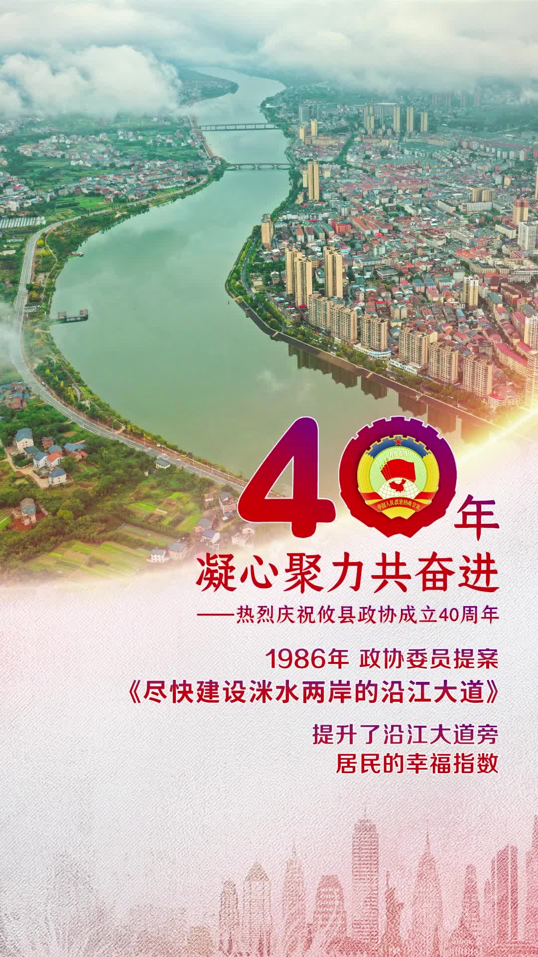 【40年凝心聚力共奋进】1986年，攸县政协委员提案《尽快建设洣水两岸的沿江大道》