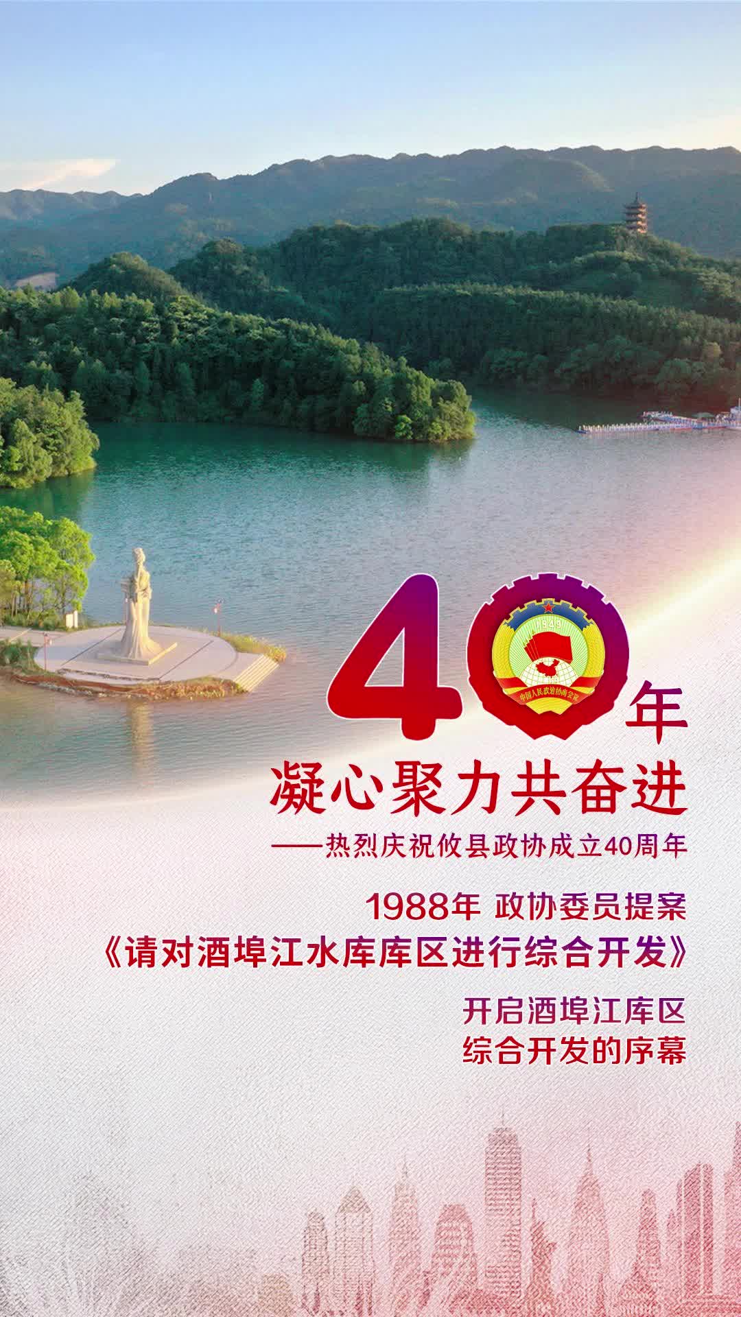 【40年凝心聚力共奋进】1988年，攸县政协委员提案《请对酒埠江水库库区进行综合开发》