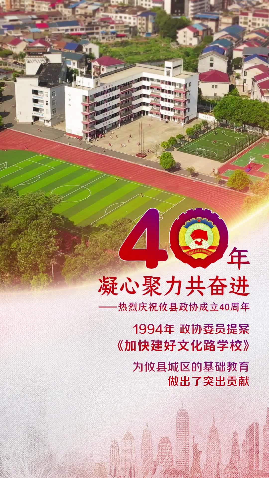 【40年凝心聚力共奋进】1994年，攸县政协委员提案《加快建好文化路学校》