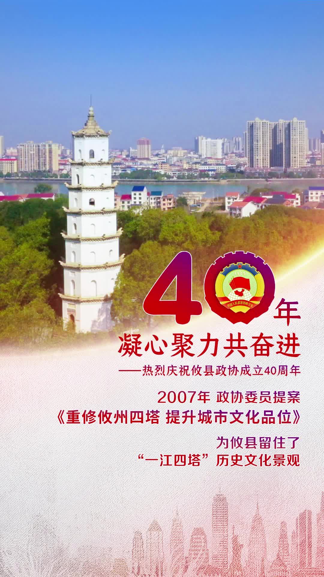 【40年凝心聚力共奋进】2007年，攸县政协委员提案《重修攸州四塔 提升城市文化品位》