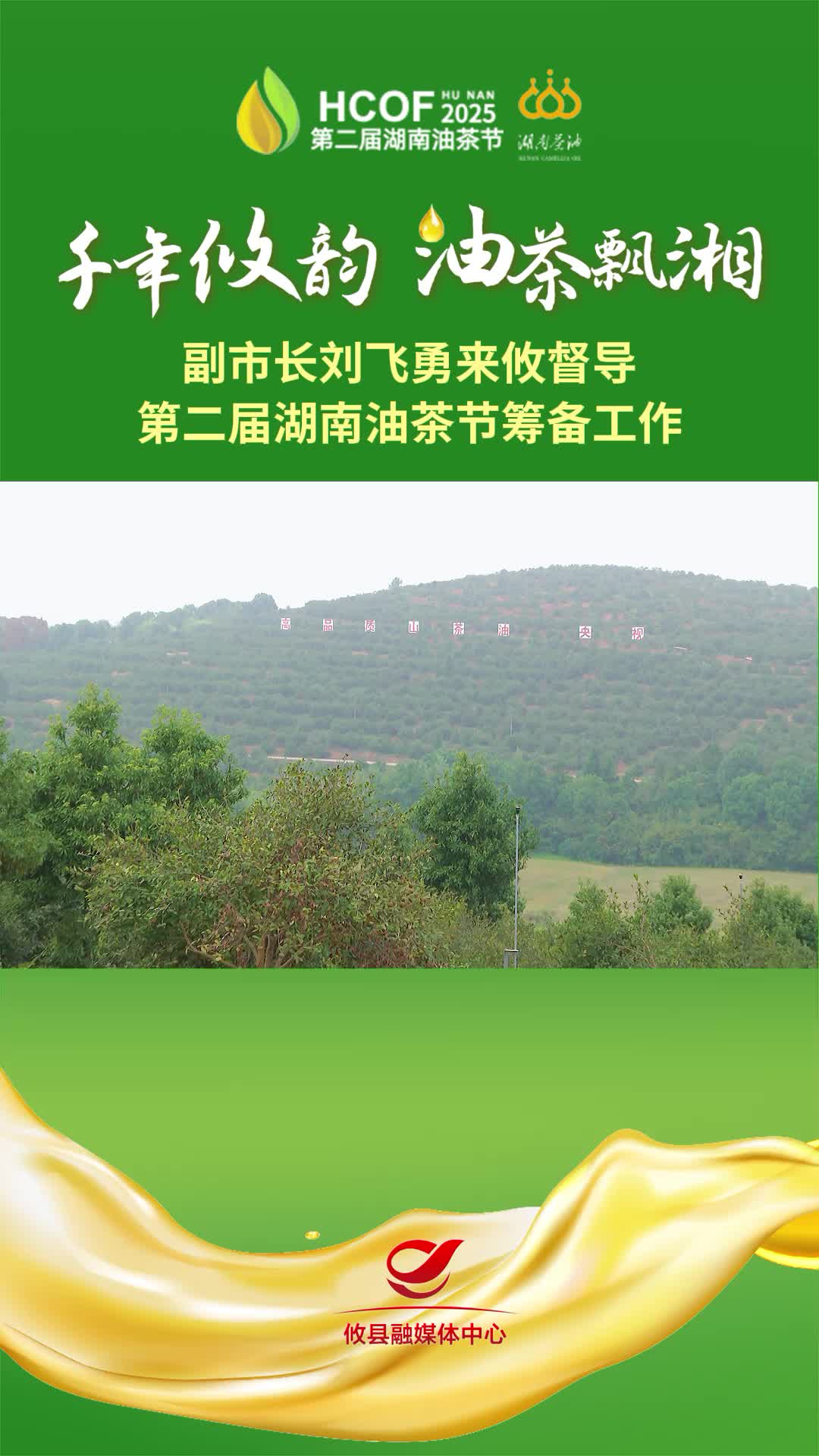 副市长刘飞勇来攸督导第二届湖南油茶节筹备工作