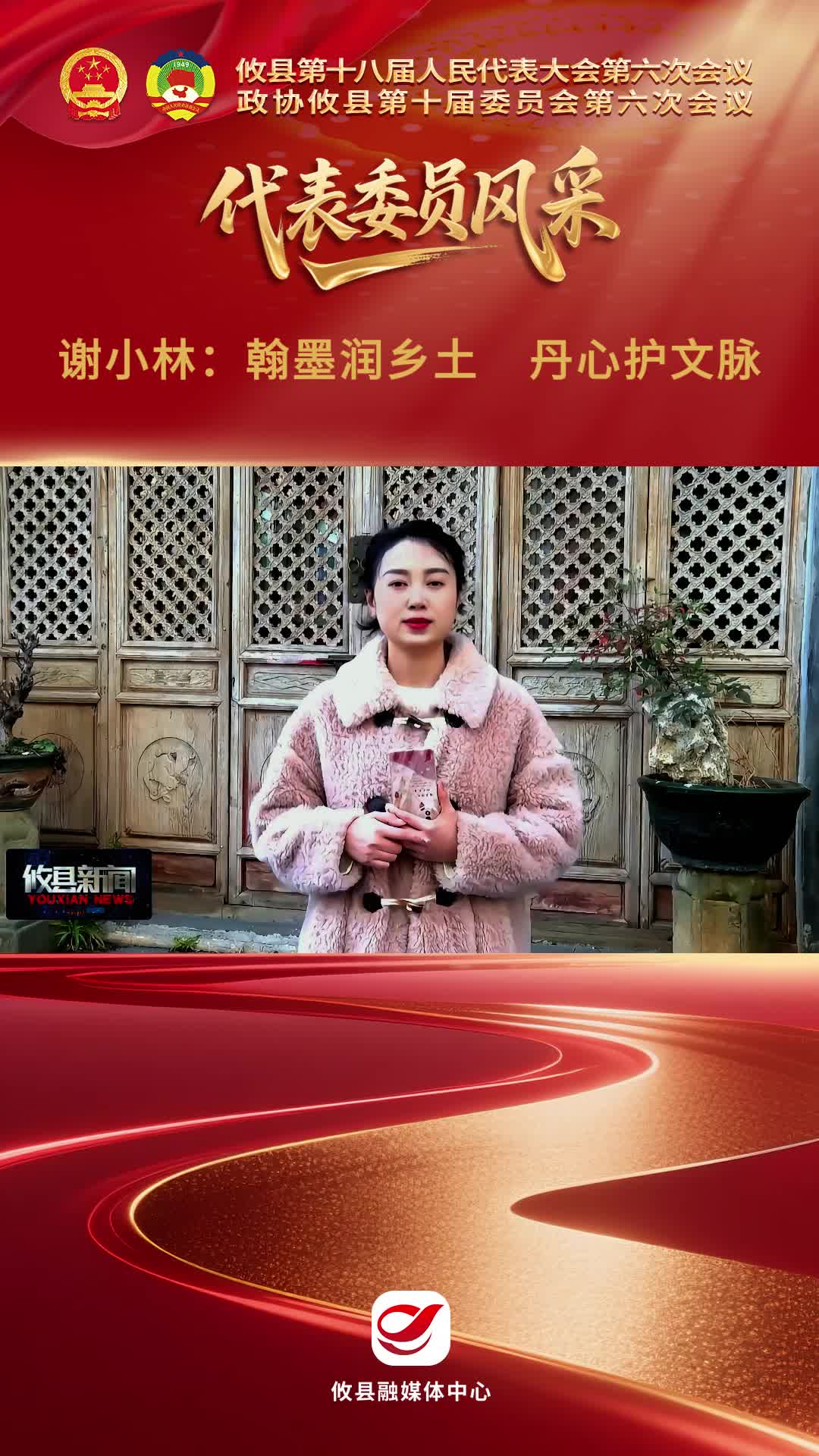 【委员风采】谢小林：翰墨润乡土  丹心护文脉