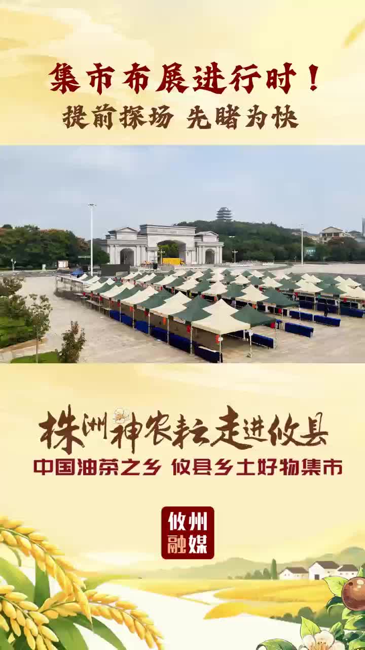 集市布展进行时！提前探场 先睹为快！