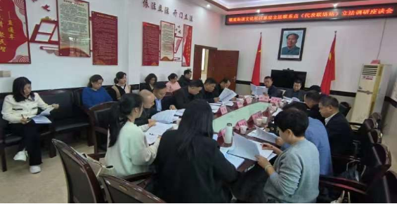聚民智、立良法——县人大常委会到联星街道文化社区召开立法调研座谈会