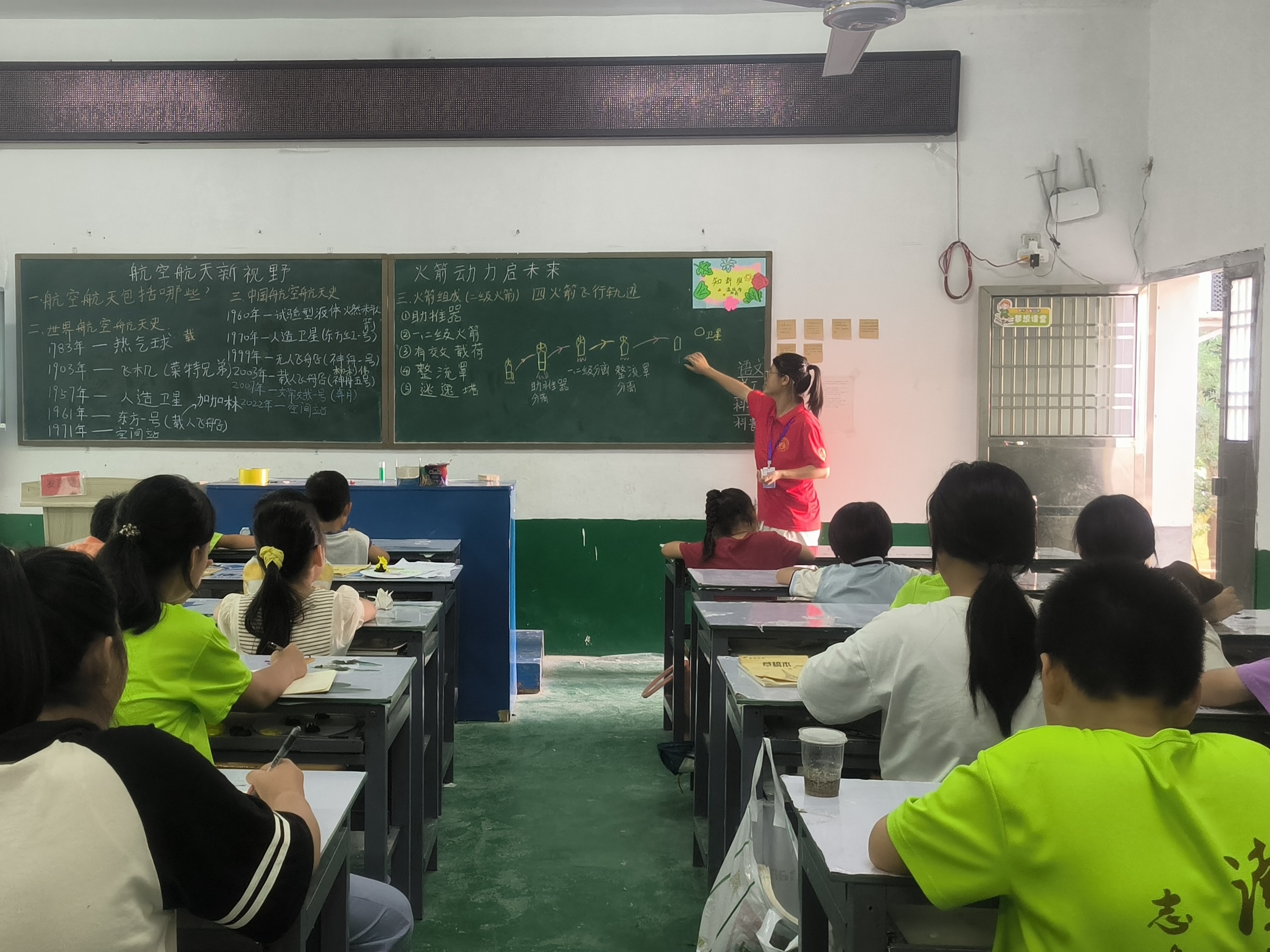 大学生支教团队暑期走进石羊塘镇——带领乡村孩子畅游航空航天新世界