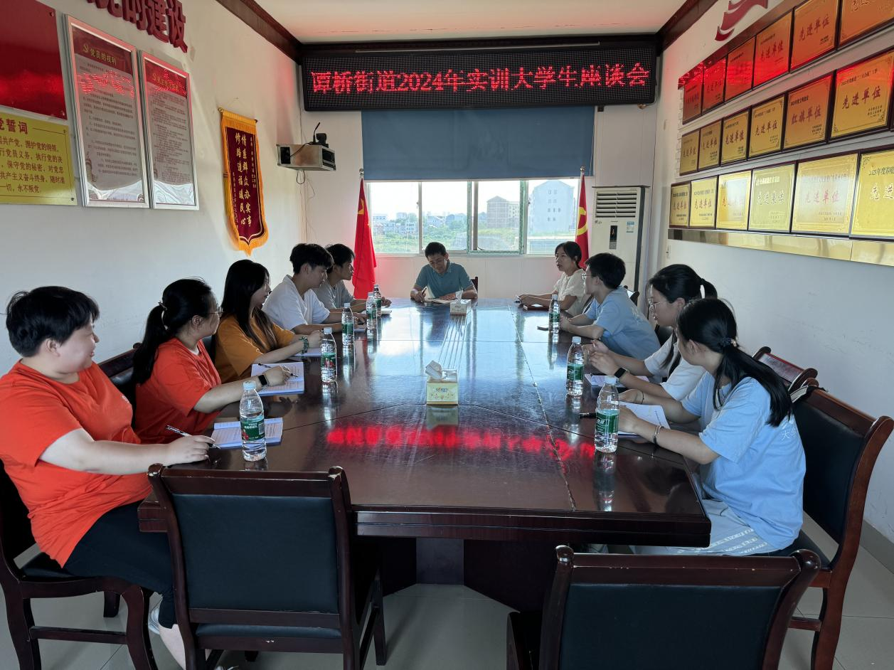 谭桥街道：“聚青春之火 筑谭桥未来” 实训攸州大学生座谈会召开