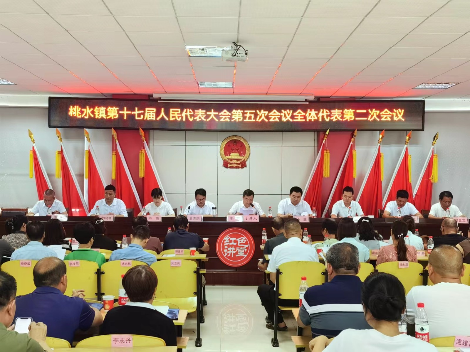 桃水镇第十七届人民代表大会第五次会议召开