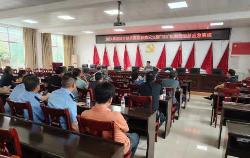 酒埠江镇：开展森林防灭火培训暨消防应急演练