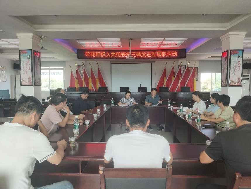 菜花坪镇：代表进站搭好“连心桥” ，擦亮履职为民底色