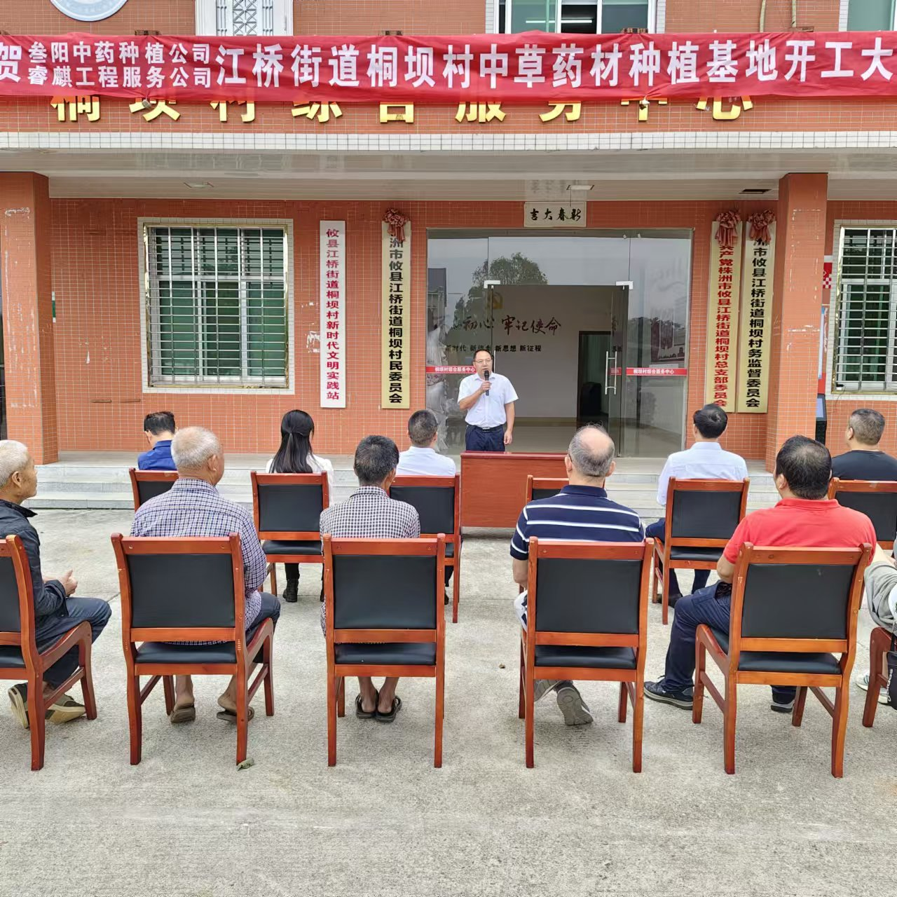 聚势聚力抓项目，全心全力优服务——叁阳中草药种植基地落户江桥街道桐坝村