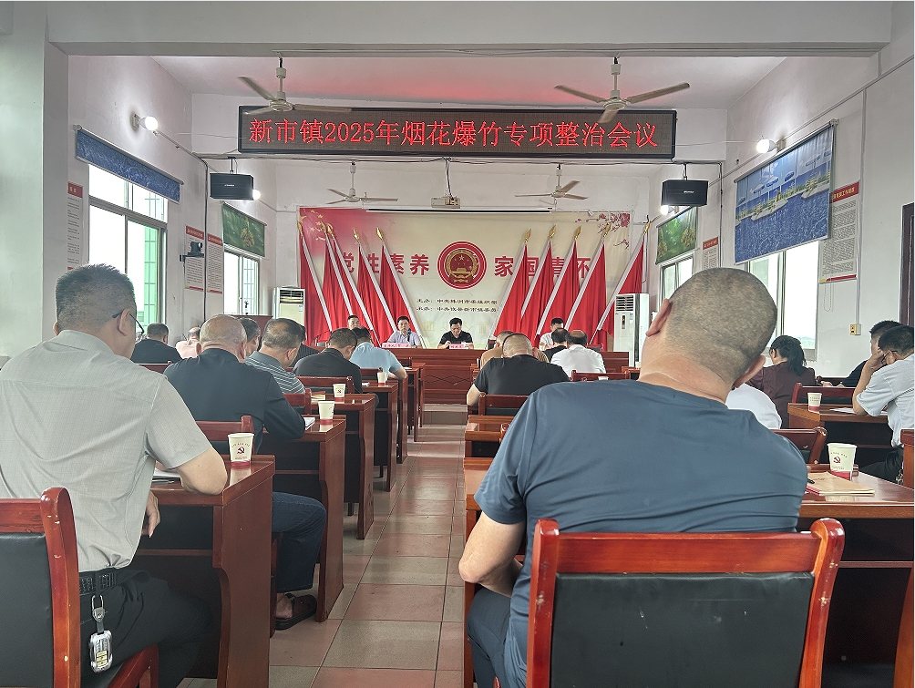 新市镇多措并举，打出烟花爆竹“打非治违”组合拳