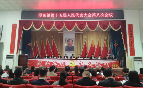 渌田镇第十五届人民代表大会第八次会议胜利召开