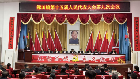 渌田镇第十五届人民代表大会第九次会议胜利召开