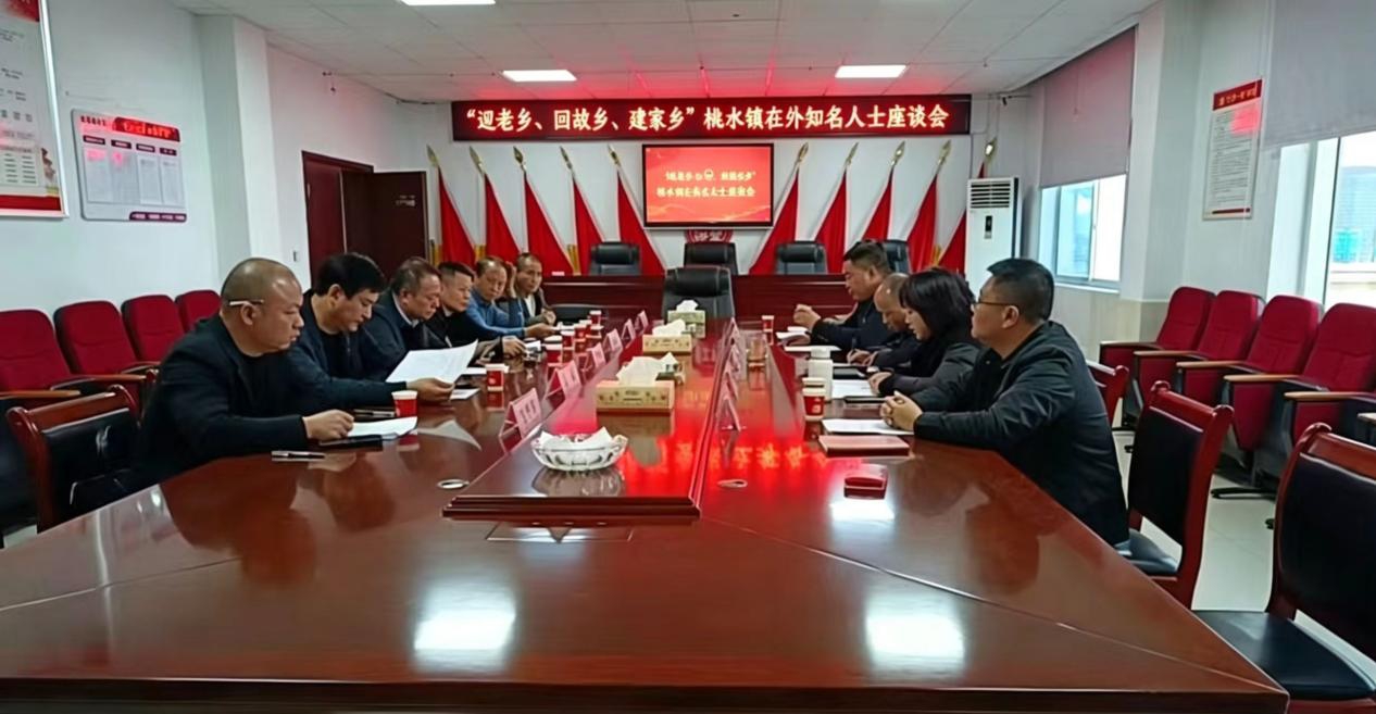 桃水镇举办“迎老乡、回故乡、建家乡”知名人士座谈会