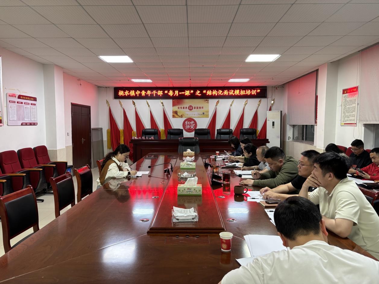 以练促学强本领 模拟实战育骨干——桃水镇中青年干部“每月一课”之“结构化面试模拟培训”